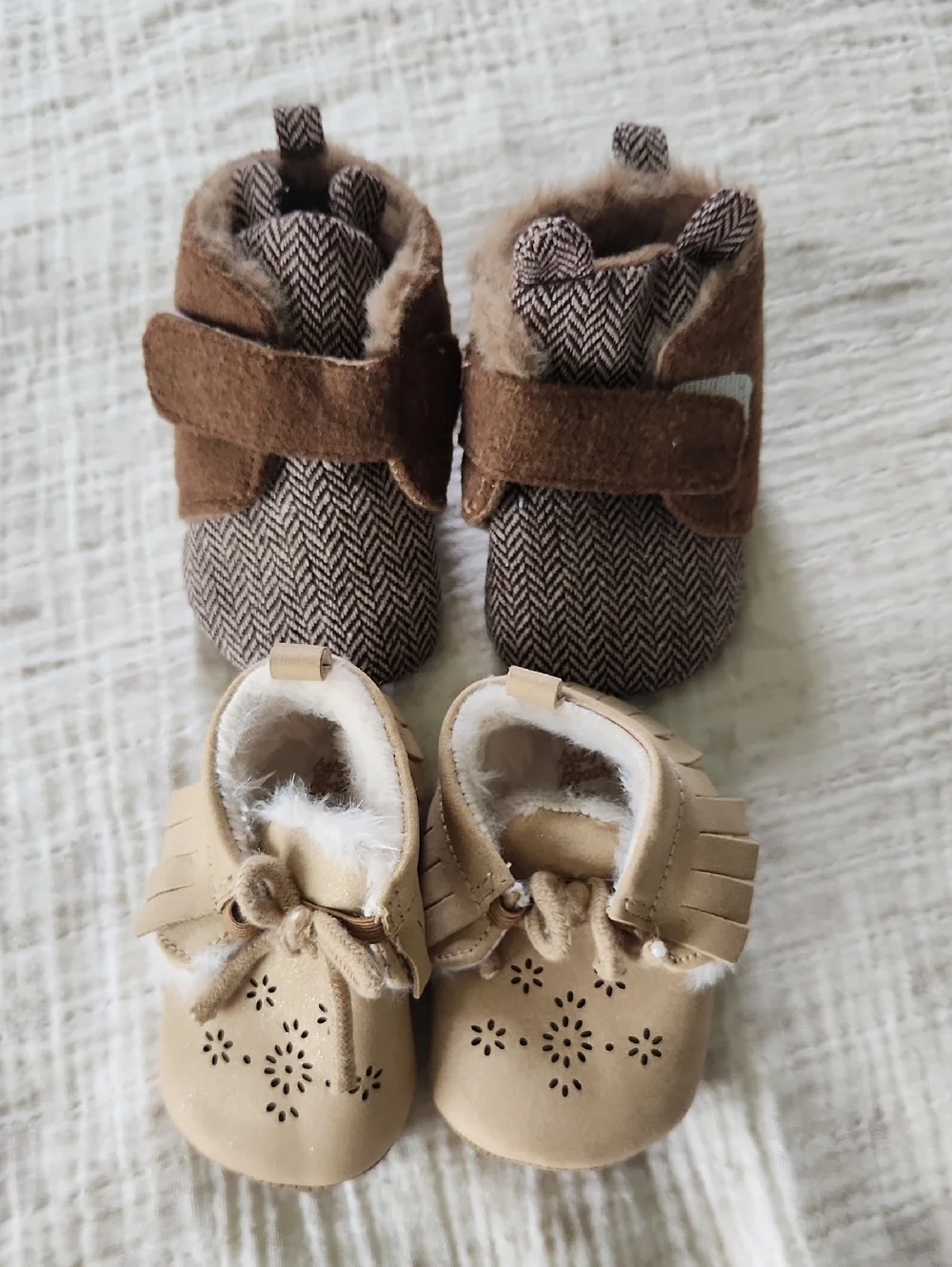 2 Pairs Of Baby Booties